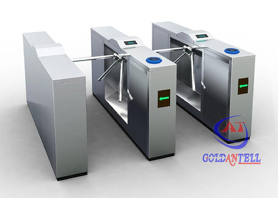 Torniquete biométrico contrário de gerencio resistente à corrosão do tripé do acesso com sistema de Rfid do metro