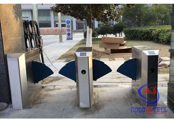 asas duplas óticas automáticas largas do controle de multidão da porta da barreira da entrada do canal de 900mm