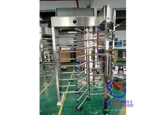Impulso automático de gerencio mecânico da mão da porta do torniquete completo do corpo de aço inoxidável