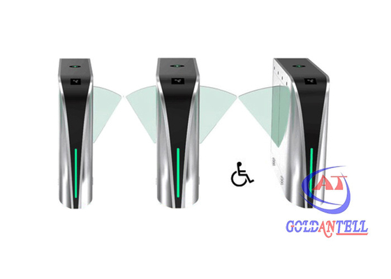 A porta impermeável da barreira da aleta automatizou o sistema de segurança largo do verificador 90cm do pé do Esd