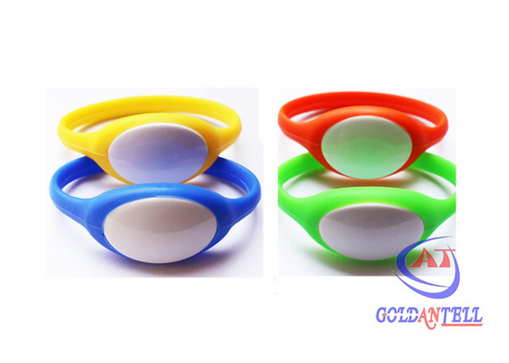 NFC do bracelete do silicone do punho de 125khz 13.56mhz Rfid ETIQUETAM O RFID esperto impermeável