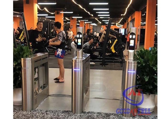 reconhecimento de cara múltiplo do rfid da temperatura do torniquete do esporte do controle de acesso da porta do código do qr para a entrada do gym