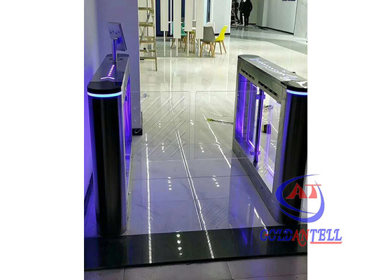 Porta de vidro da barreira do balanço da aleta 2.2m do reconhecimento de cara