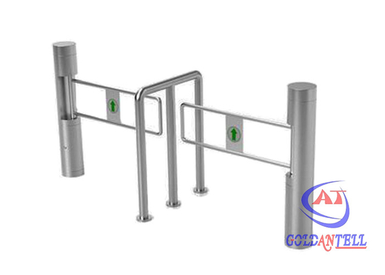 Supermercado One Way Manual Swing Pedestre Porta Turnstile 90cm Long Channel
