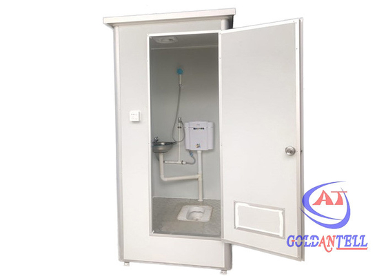 cabine pré-fabricada de aço do chuveiro do toalete Q235 de 1.1x 1.1x2.3m