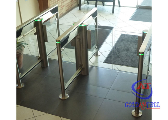 Porta de balanço do supermercado do metro do escritório do banco de Swing Barrier Turnstile do leitor de NFC