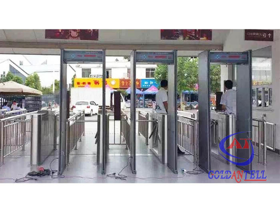 Sistema automático do acesso da porta do torniquete do balanço do metal do detector da segurança para o metro