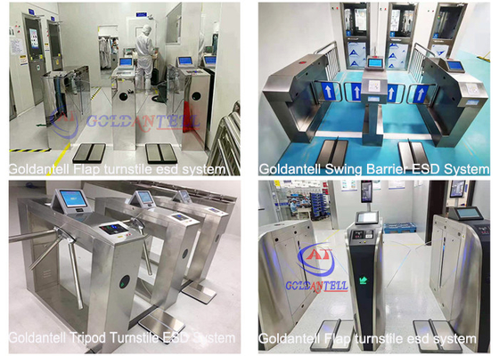 Porta interna inteligente do ESD construída no computador para o laboratório/Facotry