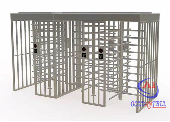 A porta eletrônica pedestre SUS304 da barreira gerencie o torniquete completo da altura