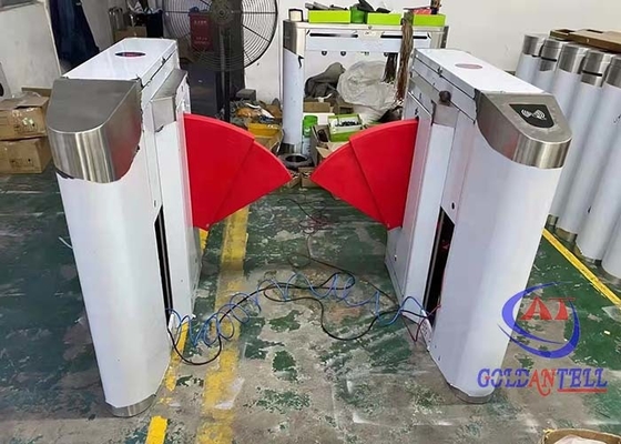 Manutenção durável da porta biométrica do torniquete da aleta da velocidade 0.3s com luz do diodo emissor de luz