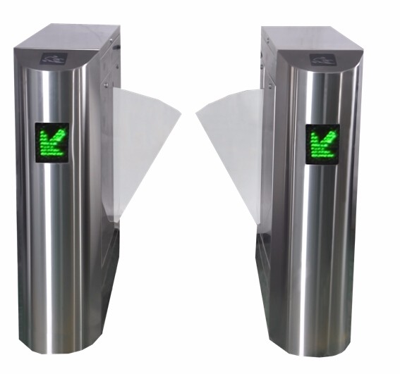  Torniquete de aço inoxidável automático completo bidirecional à altura da cintura da aleta do controle de acesso da velocidade rápida do certificado do CE da relação do RFID