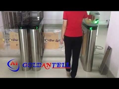 GAT-686 Speed gate swing barrier gate integrado com código QR barcode e leitor de cartão RFID