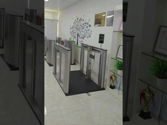 Alta segurança 304 SS Anti-prensagem Baixo ruído Reconhecimento facial E Portão para edifícios públicos