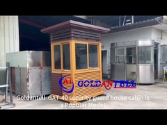 Estrutura de aço em forma Cabina de segurança Dimensões e cores personalizadas Isolamento térmico Amigável ao ambiente